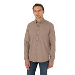 Pierre Cardin Erkek Vizon Gömlek Desenli 50316736-VR052