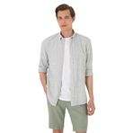 Pierre Cardin Erkek Yeşil Gömlek Desenli 50307101-VR054