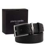 Pierre Cardin Floater Deri Erkek Kemeri (En 3,5 cm) PC100F (Siyah, 130 CM)