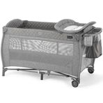 Pierre Cardin Gaia 70x120 cm 0–15 kg Gri Ara Katlı Alt Değiştiricili Sallanabilir Cibinlikli Park Yatak