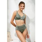 Pierre Cardin Haki 221240 Chicas Balenli Korseli Toparlayıcı Yüksek Bel Kadın Bikini Takım
