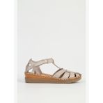Pierre Cardin Hakiki Deri Bej Kadın Sandalet PC-54522