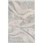 Pierre Cardin Halı Pier Zen HG05A Yumuşak Dokulumodern ve Geleneksel Desenli Kaliteli 120 Tarak Halı - Gri Krem - 200 x 290 cm