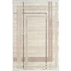 Pierre Cardin Halı Voyage Kj06A Krem Vizon Viskon Akrilik Yumuşak Dokulu Modern Çizgili Krem Vizon 100 X 300