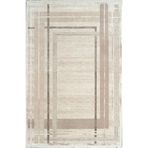 Pierre Cardin Halı Voyage KJ06A Krem Vizon Viskon Akrilik Yumuşak Dokulu Modern Çizgili KREM VİZON 80 x 300