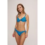 Pierre Cardin Ibis Dolgulu Bikini Takım Mavi Leopar Desenli Kadın 80% Polyamide 20% Elastane - 36 - Tawny