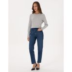 Pierre Cardin Kadın Açık Mavi Mom High Waist Fit Jean Pantolon 50318254-VR003 - 34 - 40