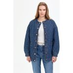 Pierre Cardin Kadın Açık Mavi Oversize Jean Ceket 50308552-VR003 - 40 - Dropsuz