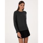 Pierre Cardin Kadın Antrasit Comfort Fit Yün Karışımlı Kazak 50316659-VR006