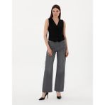 Pierre Cardin Kadın Antrasit High Waist Flare Fit Jean Pantolon 50307839-VR046 - Siyah - 34 - 36
