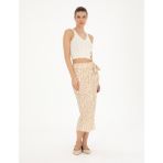 Pierre Cardin Kadın Bej A Kesim Dokuma Etek 50284025-VR011 - 42