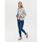 Pierre Cardin Kadın Bej Cropped Slim Suni Deri Ceket 50263161-VR011 - 34 - Dropsuz