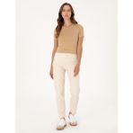 Pierre Cardin Kadın Bej Mom High Waist Fit Jean Pantolon 50313225-VR011 - 34 - 42