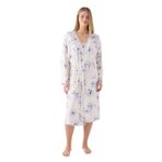 Pierre Cardin Kadın Beyaz Gecelik, Uzun Kol, V Yaka, 2'li Set, XL Beden