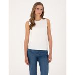 Pierre Cardin Kadın Beyaz Slim Fit Kazak 50310969-VR013