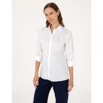 Pierre Cardin Kadın Beyaz Slim Fit Uzun Kollu Gömlek 50313589-VR013 - 34