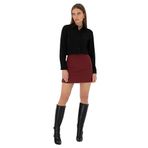 Pierre Cardin Kadın Bordo Etek (Dokuma) 50318251-VR014