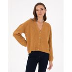 Pierre Cardin Kadın Camel Hırka Triko 50300112-vr015