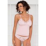 Pierre Cardin Kadın Dantelli Penye Atlet Külot / Kaşkorse Set - 350 Pudra - XL - Renkli