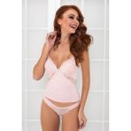 Pierre Cardin Kadın Dantelli Penye Atlet Külot / Kaşkorse Set - 356 Pudra - Renkli