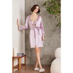 Pierre Cardin Kadın Dantelli Saten Gecelik, 6'lı Set, Rose, S Beden