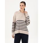 Pierre Cardin Kadın Ekru Kazak /triko 50300147-vr019