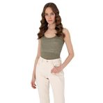 Pierre Cardin Kadın Haki Bluz (Örme) 50306235-VR027