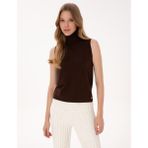 Pierre Cardin Kadın Kahverengi Slim Fit Kazak 50311589-VR029