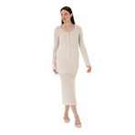 Pierre Cardin Kadın Krem Etek (Örme) 50301447-VR071