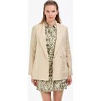 Pierre Cardin Kadın Krem Regular Fit Ceket 50273201-VR071 - 34 - Dropsuz