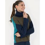 Pierre Cardin Kadın Lacivert Crop Top Balıkçı Yaka Kazak 50277148-VR033