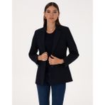 Pierre Cardin Kadın Lacivert Regular Fit Ceket 50309891-VR033 - Dropsuz - 40