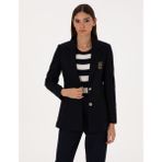 Pierre Cardin Kadın Lacivert Slim Fit Ceket 50310085-VR033 - Dropsuz - 36