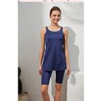 Pierre Cardin Kadın Lacivert Tesettür Tankini Takım Poliamid Karışımlı Düz Desen ile Şık - 42