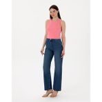 Pierre Cardin Kadın Mavi High Waist Flare Fit Jean Pantolon 50307818-VR036 - 34