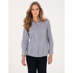 Pierre Cardin Kadın Mavi Regular Fit Uzun Kollu Gömlek 50314122-VR036