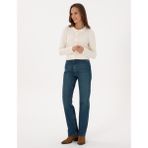 Pierre Cardin Kadın Mavi Straight Fit Jean Pantolon 50318237-VR036 - 38 - 34
