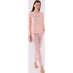 Pierre Cardin Kadın Pamuklu Rahat Uzun Kollu Ekose Pijama Takım