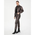 Pierre Cardin Kadın Parlak Antrasit Mom High Waist Fit Jean Pantolon 50291405-VR006 - 34