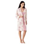 Pierre Cardin Kadın Pembe Sabahlık, Uzun Kol, Regular Kalıp, S Beden