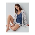 Pierre Cardin Kadın Pijama Takımı,%50 Pamuk%50 Modal, Askılı Atlet, Cepli Şort ve Saba, Sax, M