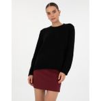 Pierre Cardin Kadın Siyah Comfort Fit Kazak 50316310-VR046 - XL