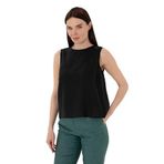 Pierre Cardin Kadın Siyah Kısa Kollu Bluz 50309346-VR046
