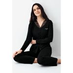 Pierre Cardin Kadın Siyah Pijama Takımı