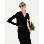 Pierre Cardin Kadın Siyah Triko Kazak 50276214-vr046