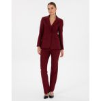 Pierre Cardin Kadın Vişne Flare Fit Kumaş Pantolon 50310395-VR223 - Dropsuz - 36