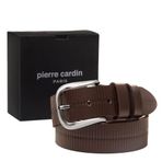 Pierre Cardin Kahve Deri Erkek Kemeri PC-4160K2P (Kahve, 110 CM)