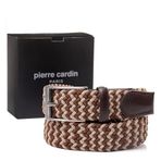 Pierre Cardin Kahve-Vizon Örgü Erkek Kemer PC-1745K3V (Kahve-Vizon, 110 CM)