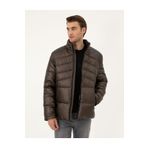 Pierre Cardin Kahverengi Parlak Şişme Mont 50295077-VR029