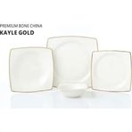 Pierre Cardin Kayle Gold 58 Parça 12 Kişilik Yemek Takımı